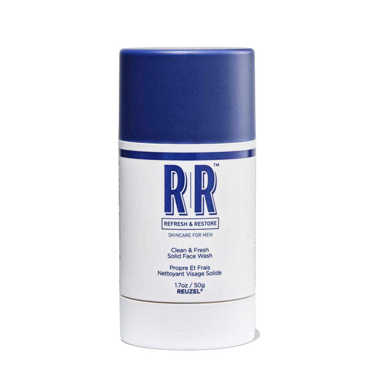 Reuzel Europe Clean & Fresh Solid Face Wash Stick with natural ingredients and refreshing scent, ideal for daily skincare.