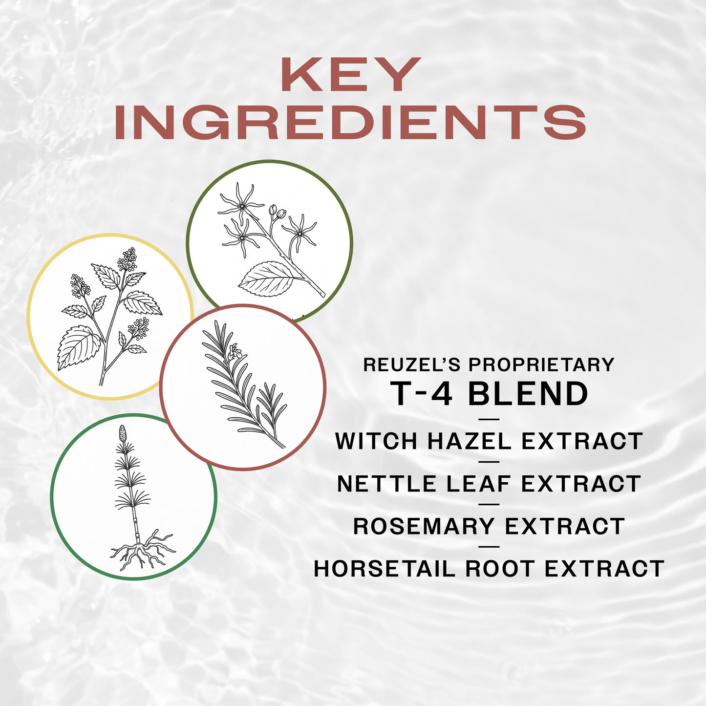 Reuzel Hair Tonic bottle with label and spray nozzle, close-up shot showing product details and branding.