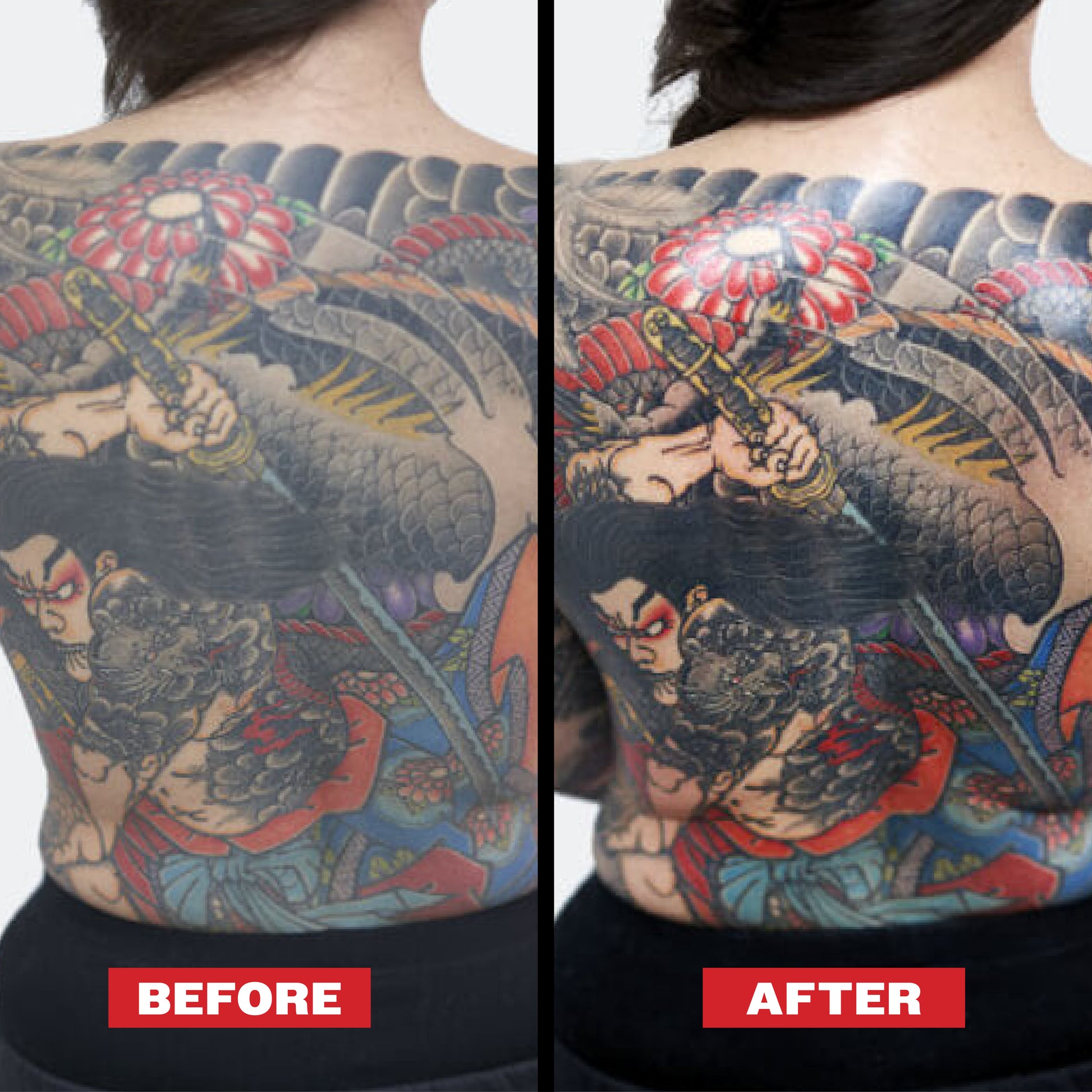Reuzel TAT Shine Tattoo Spray for aftercare, featuring a clear spray bottle with the product label visible.