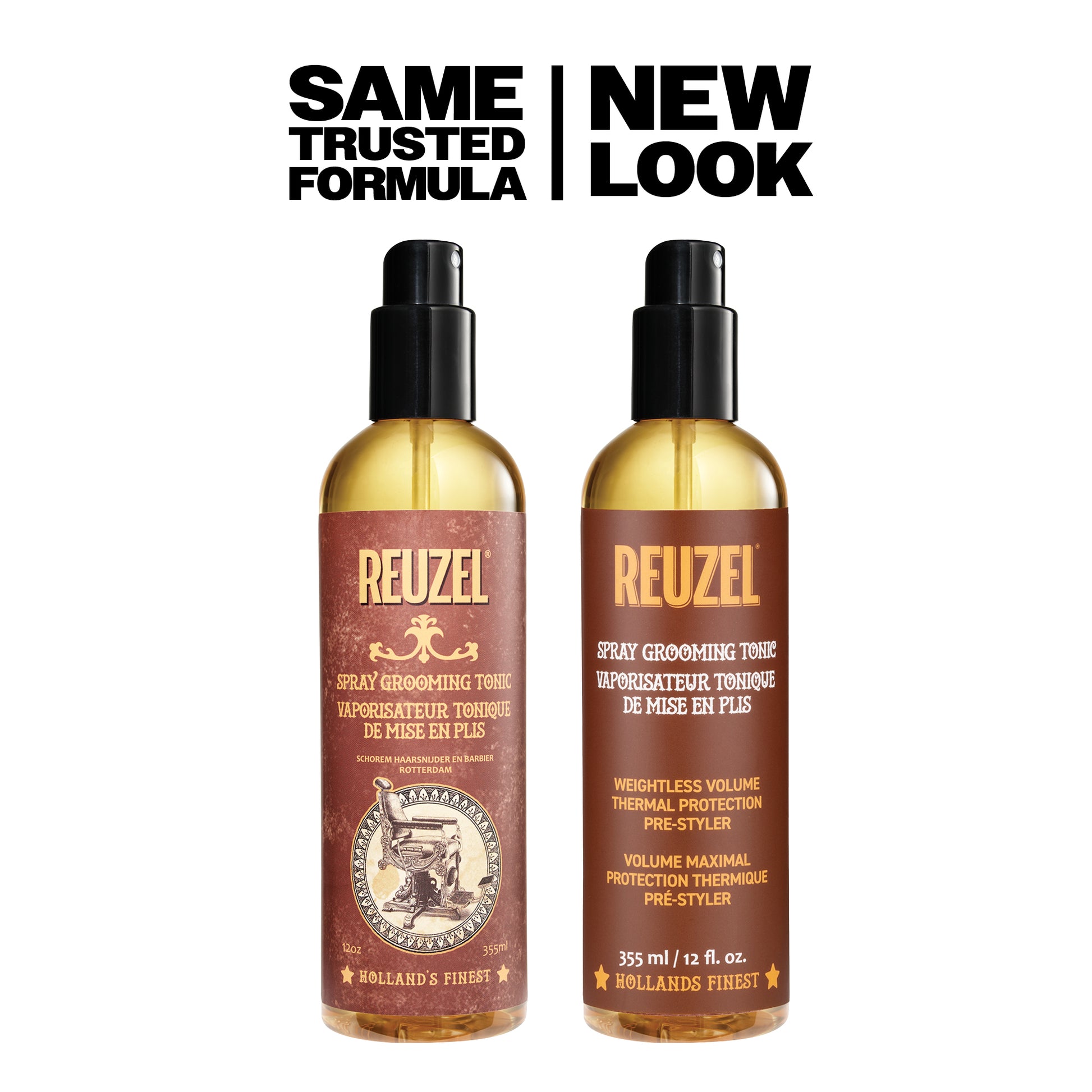 Reuzel Spray Grooming Tonic, 355ml hair tonic in a spray bottle, for styling and scalp care