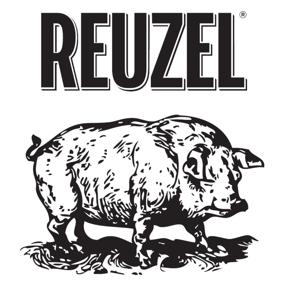 Reuzel gift card featuring the Reuzel logo with a pig mascot, ideal for grooming and barbering gift options.